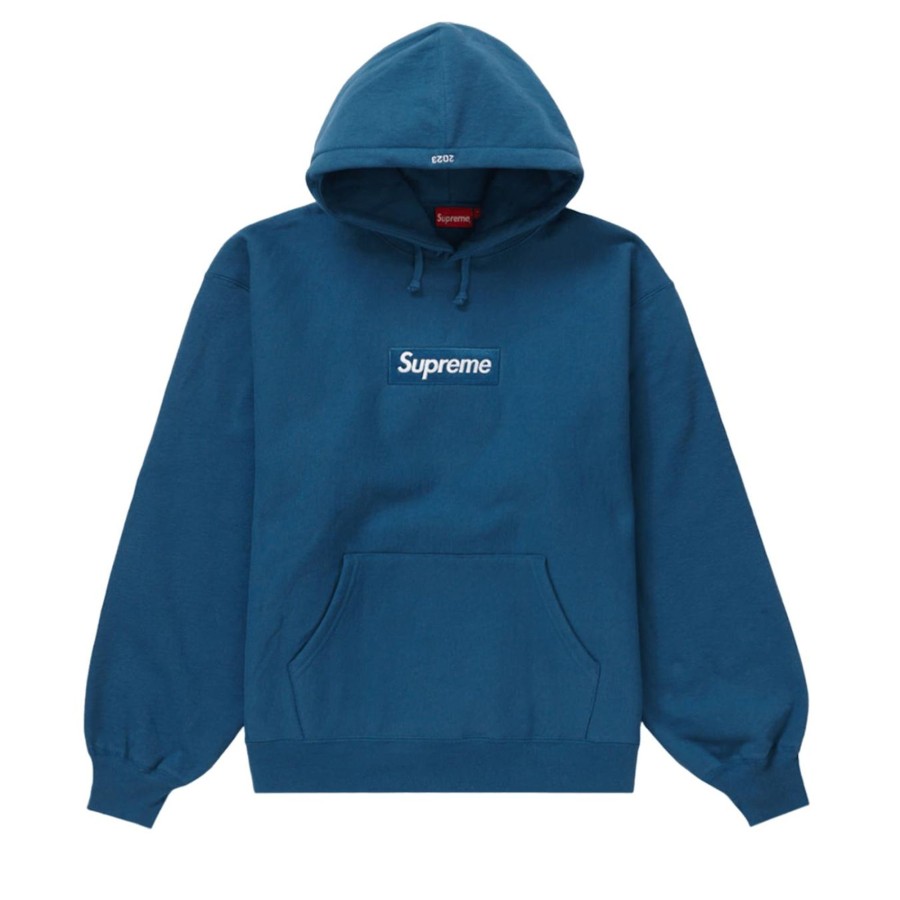 Clothing Supreme | Supreme Box Logo Hoodie Fw23 'Blue'