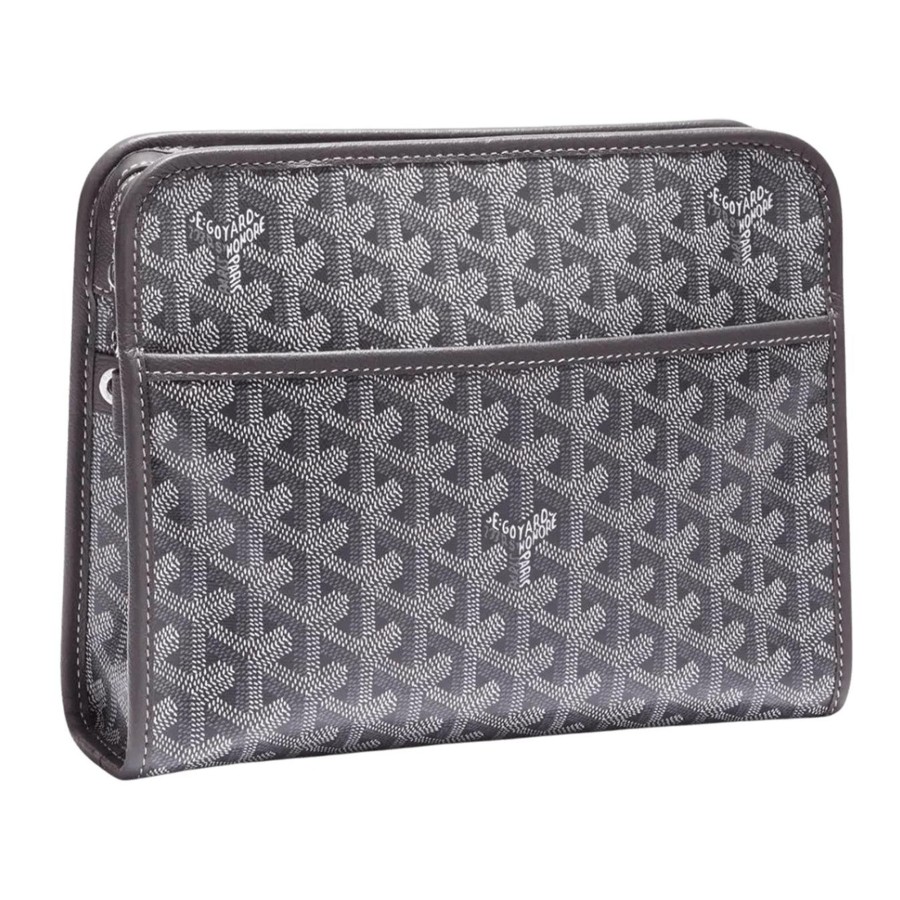 Accessories Goyard | Goyard Jouvence Toiletry Bag Mm 'Grey'