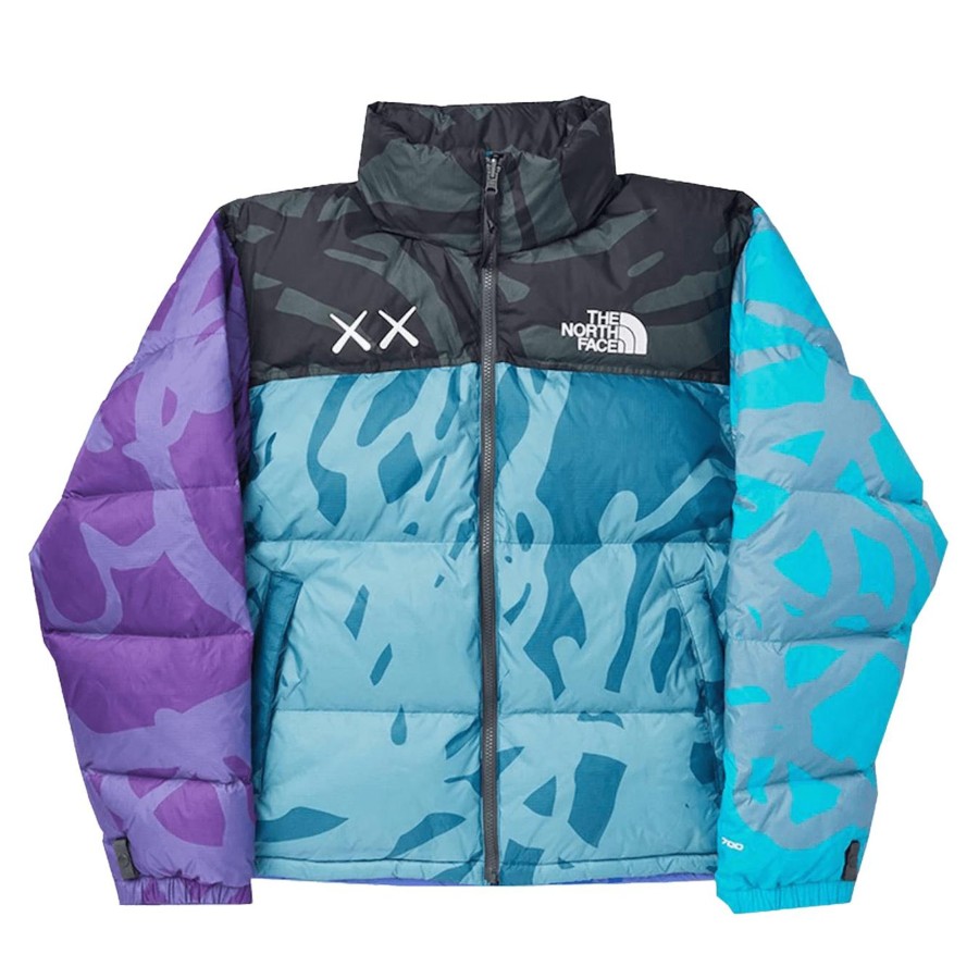 Sneakers North Face | The North Face X Kaws Retro 1996 Nuptse Jacket 'Monterey Blue'