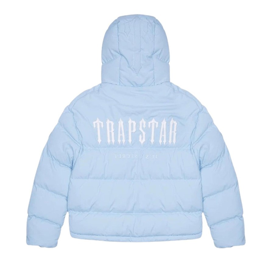 Clothing Trapstar | Trapstar Decoded Hooded Puffer 2.0 -Ice Blue