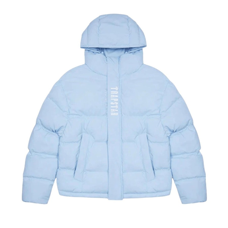 Clothing Trapstar | Trapstar Decoded Hooded Puffer 2.0 -Ice Blue