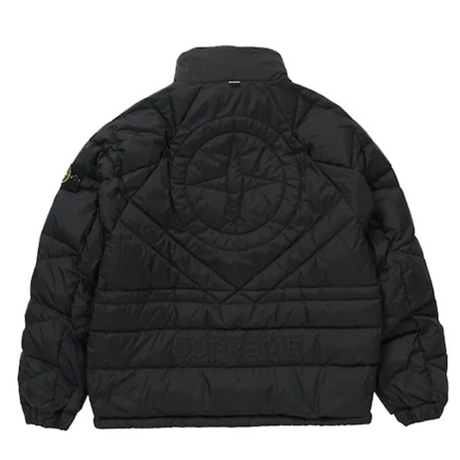 Clothing Stone Island | Supreme X Stone Island Reversible Down Puffer Jacket 'Black'