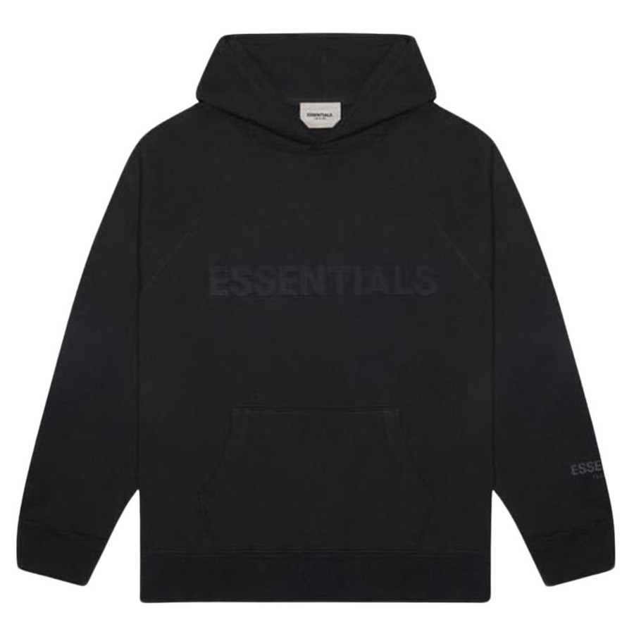 Clothing Fear of God | Fear Of God Essentials 3D Silicon Applique Pullover Hoodie Dark Slate/Stretch Limo/Black