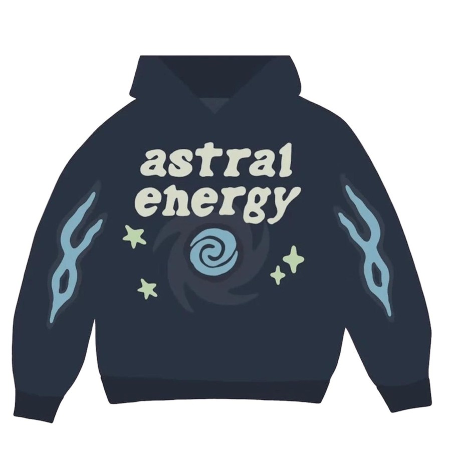 Clothing Broken Planet | Broken Planet Market Hoodie 'Astral Energy' - Outer Space Blue