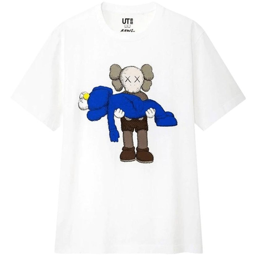 Clothing Uniqlo | Kaws X Uniqlo Gone Tee White