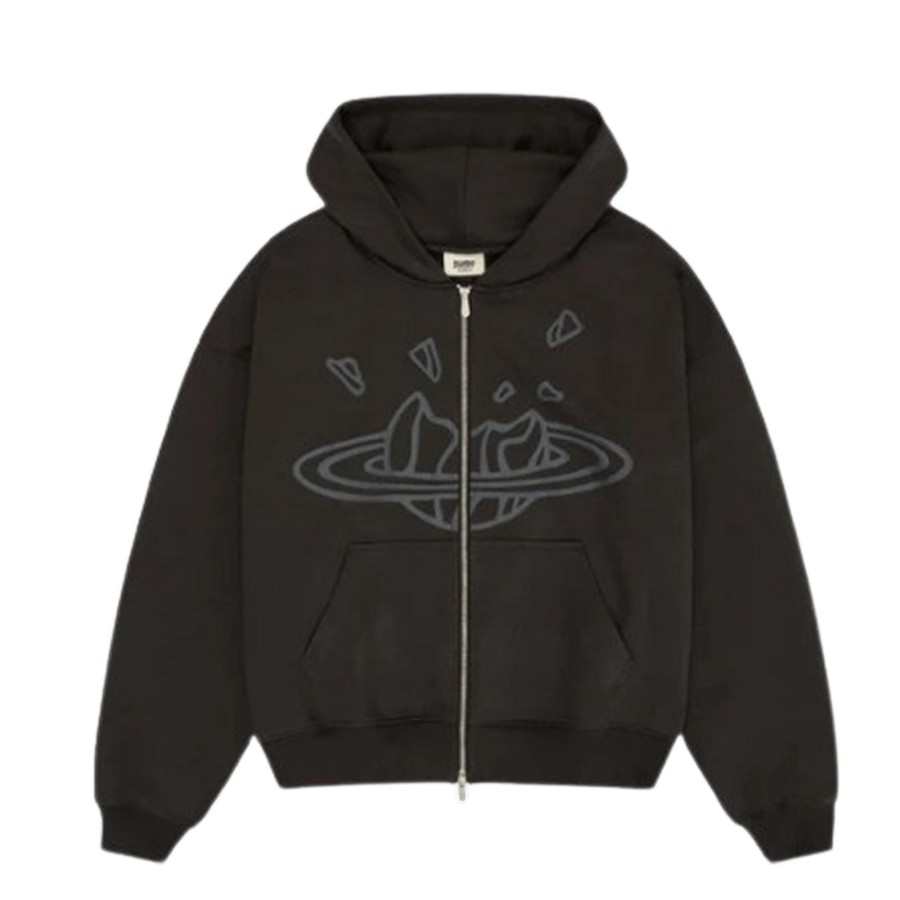 Clothing Broken Planet | Broken Planet Market Zip Up Hoodie 'Black'