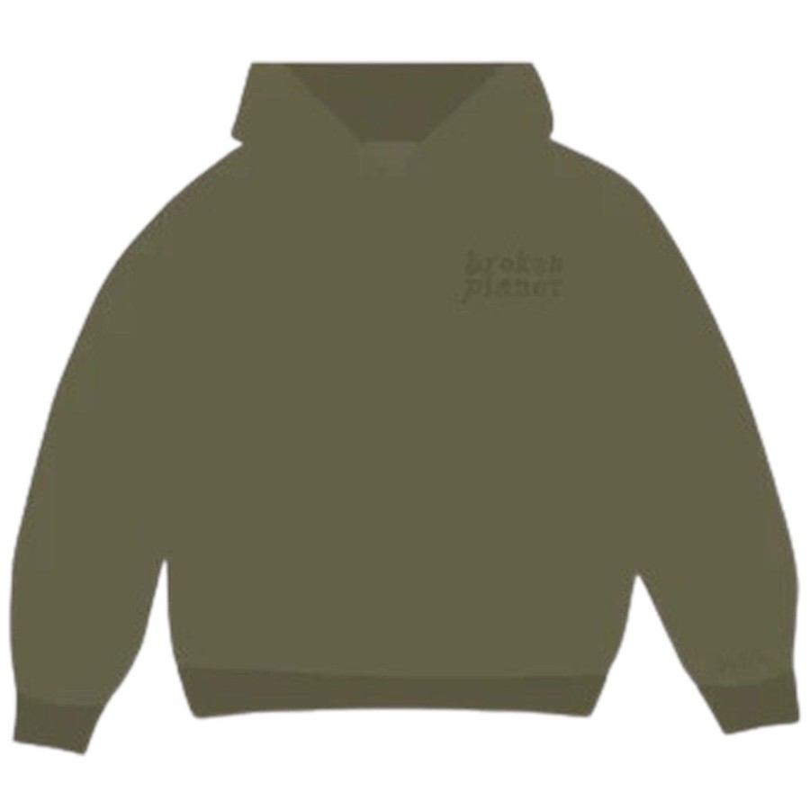 Clothing Broken Planet | Broken Planet Market Basics Hoodie - Olive Green