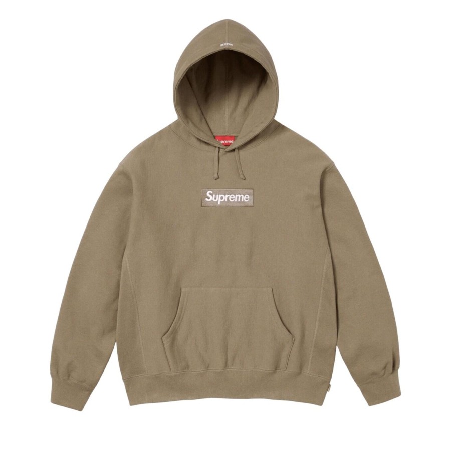 Clothing Supreme | Supreme Box Logo Hoodie Fw23 'Dark Sand'