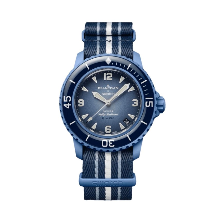 Accessories Swatch | Swatch X Blancpain Bioceramic Scuba Fifty Fathmos Atlantic Ocean