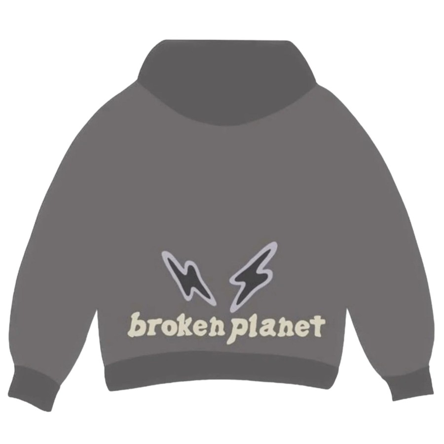 Clothing Broken Planet | Broken Planet Market Hoodie 'Find Your Balance' - Ash Grey